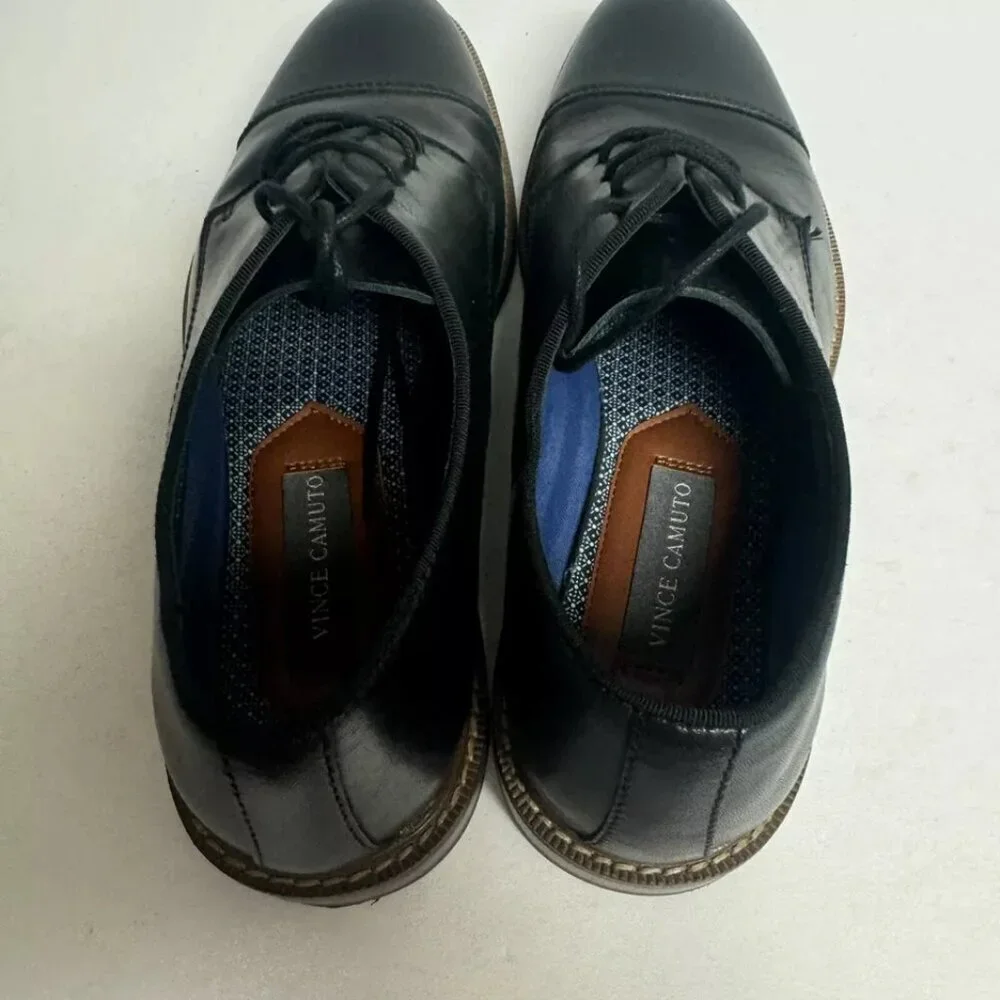 Vince Camuto Mens Lamson Oxford Black Size 9 M